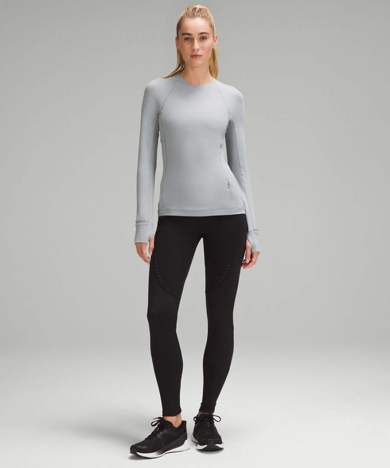Camisa Manga Larga Lululemon It's Rulu Mujer Gris Chile | 927CTEBMV