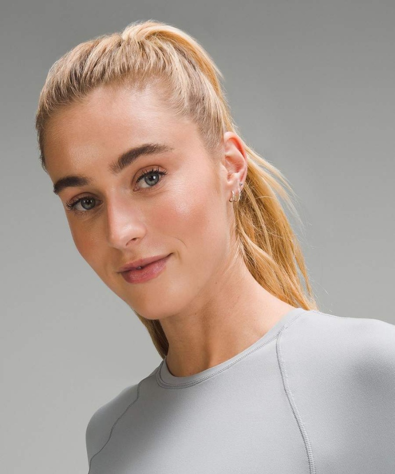 Camisa Manga Larga Lululemon It's Rulu Mujer Gris Chile | 927CTEBMV