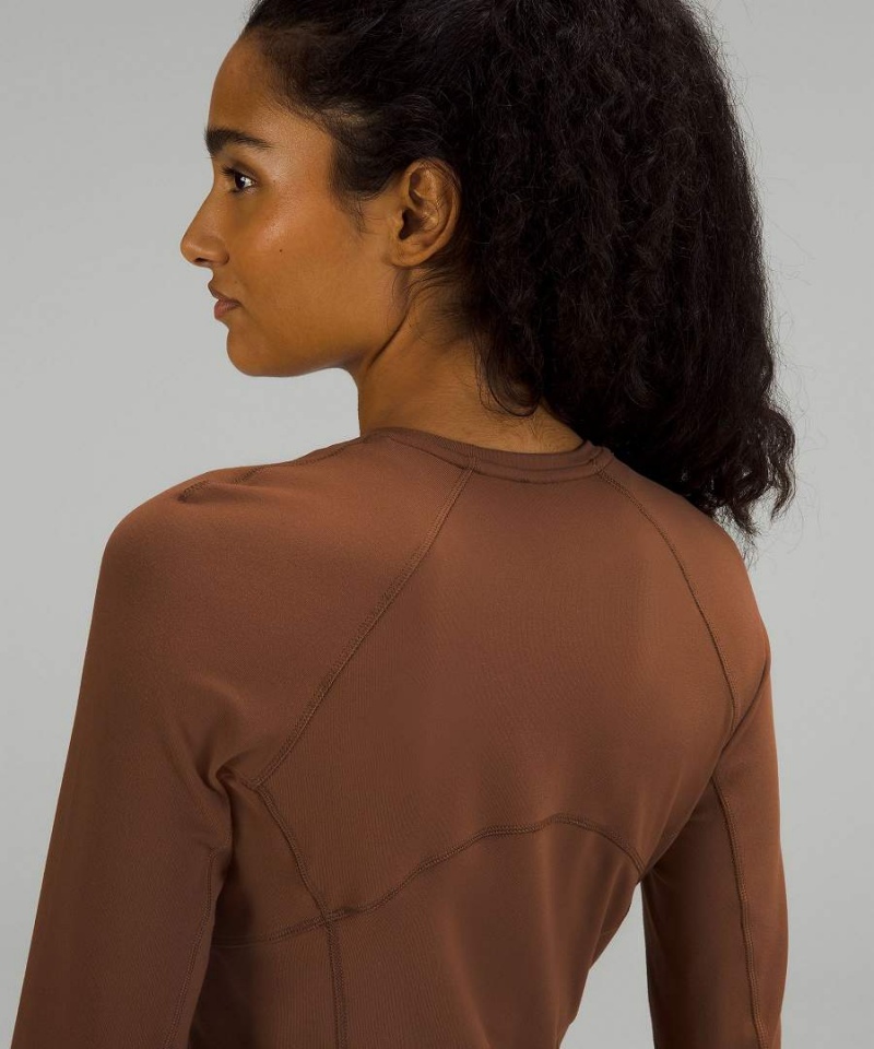 Camisa Manga Larga Lululemon It's Rulu Run Mujer Marrones Chile | 510SILDEM