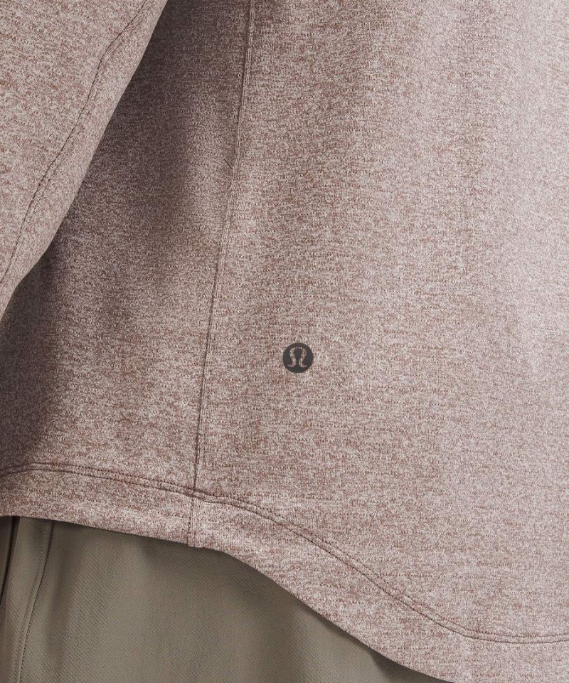 Camisa Manga Larga Lululemon License to Train Hombre Gris Blancas Chile | 074SFYHMG
