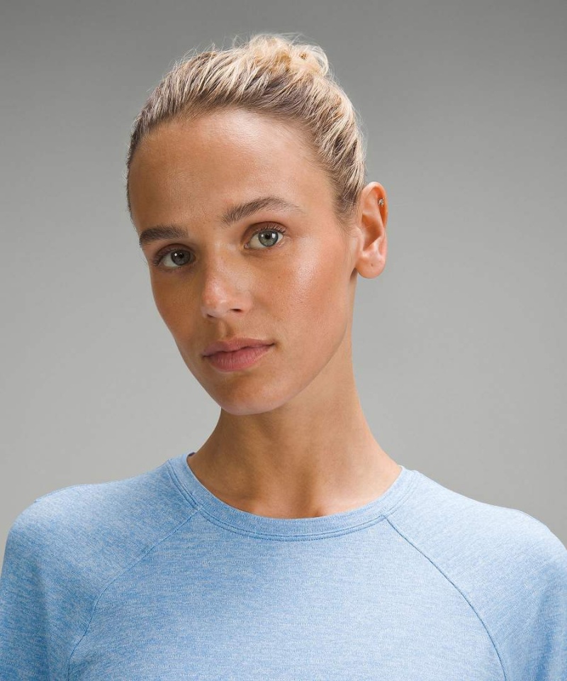 Camisa Manga Larga Lululemon License to Train Classic-Fit Mujer Azules Chile | 598XOWUBR
