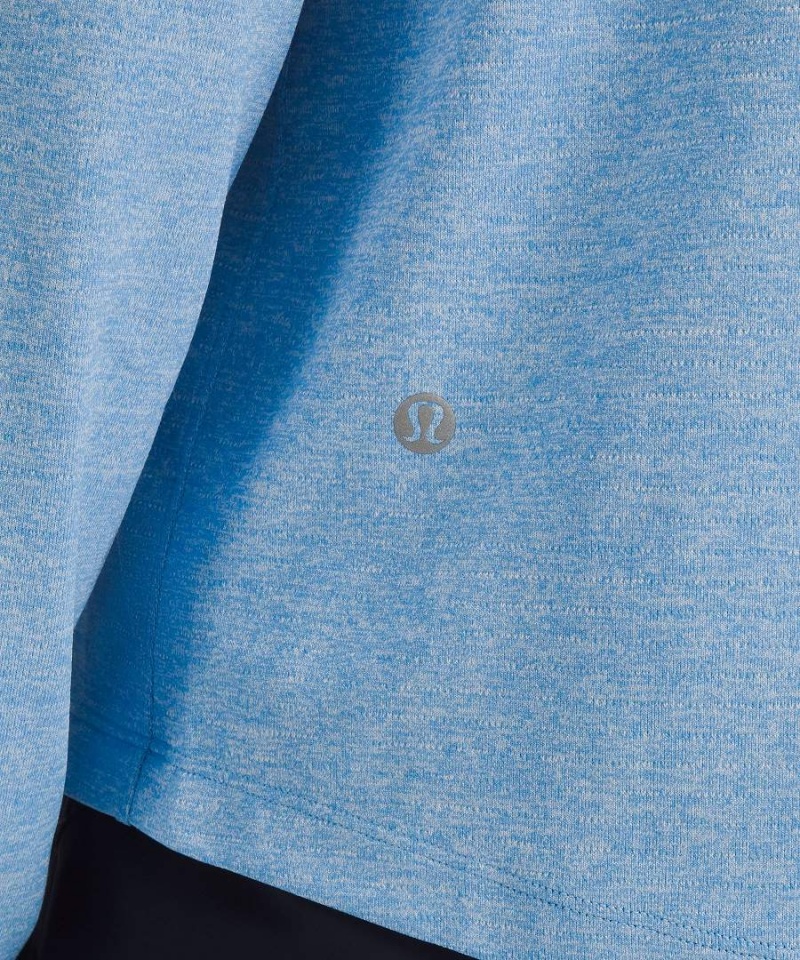 Camisa Manga Larga Lululemon License to Train Classic-Fit Mujer Azules Chile | 598XOWUBR
