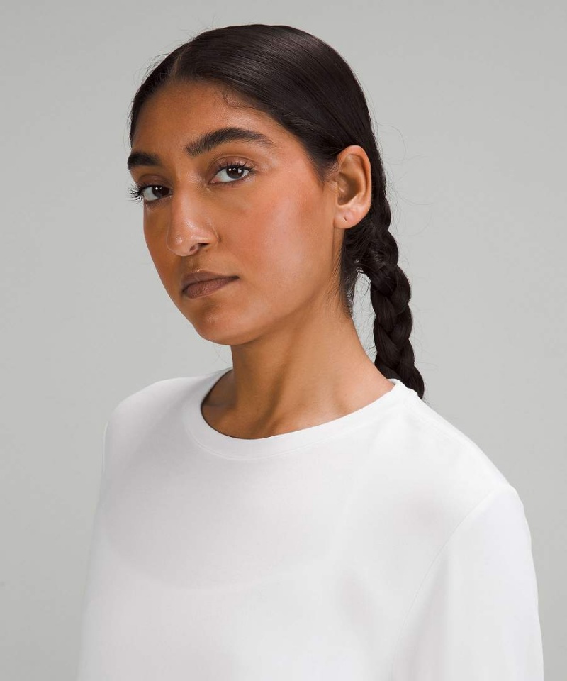 Camisa Manga Larga Lululemon Love Modal Fleece Mujer Blancas Chile | 753AVKTGS