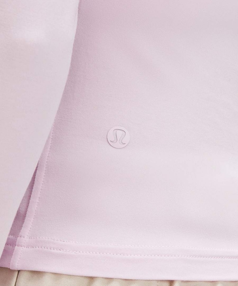 Camisa Manga Larga Lululemon Modal-Silk Blend V-Neck Mujer Rosas Chile | 062ETQXRA