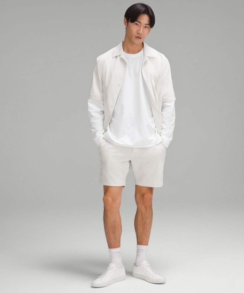 Camisa Manga Larga Lululemon Pique Oversized Hombre Blancas Chile | 094OWXUHD