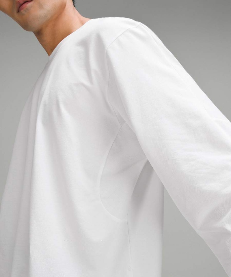 Camisa Manga Larga Lululemon Pique Oversized Hombre Blancas Chile | 094OWXUHD