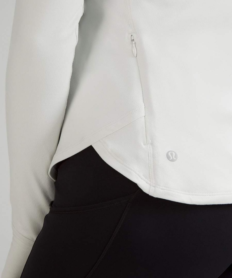 Camisa Manga Larga Lululemon Rulu Correr Mock-Neck Mujer Blancas Chile | 134ESIBFD
