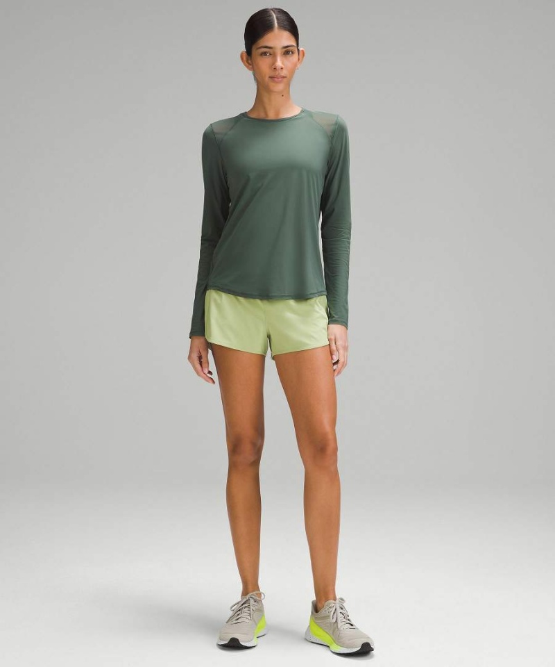 Camisa Manga Larga Lululemon Sculpt Mujer Verde Oscuro Chile | 805QSYIPB