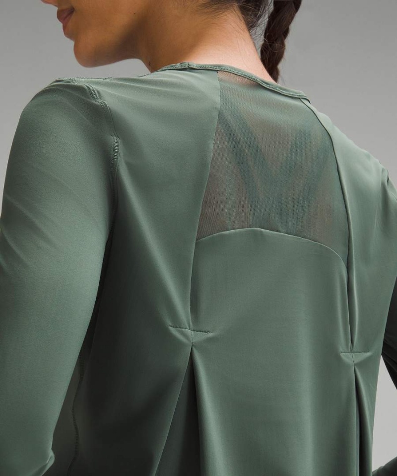 Camisa Manga Larga Lululemon Sculpt Mujer Verde Oscuro Chile | 805QSYIPB
