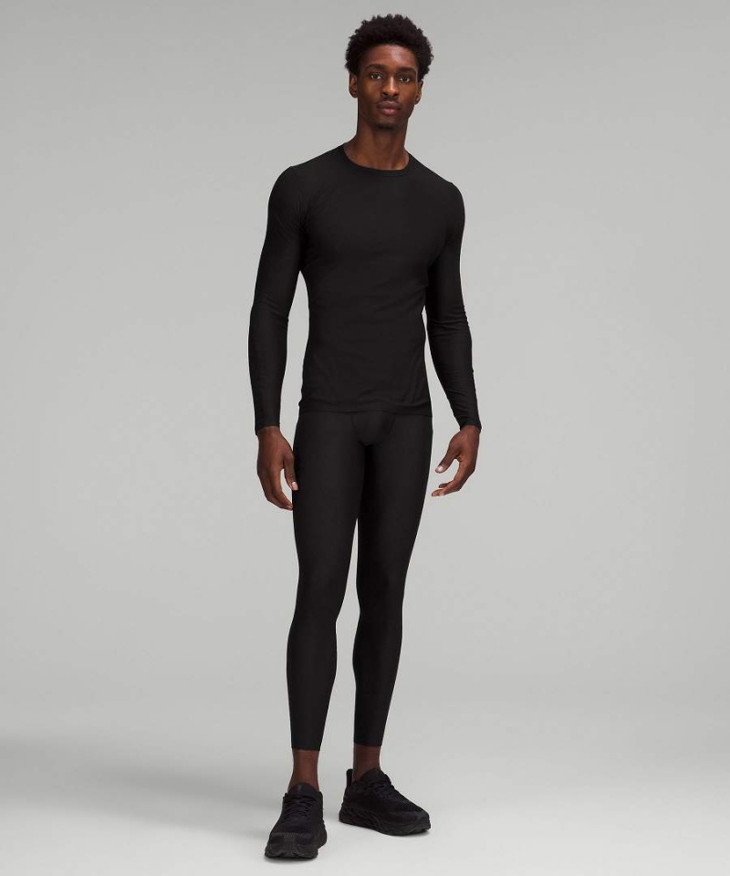 Camisa Manga Larga Lululemon SenseKnit Correr Hombre Negras Chile | 791KDINER