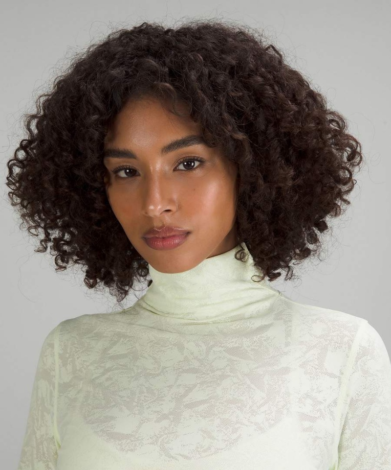 Camisa Manga Larga Lululemon Slim-Fit Jacquard Turtleneck Mujer Blancas Chile | 978JDYWIP