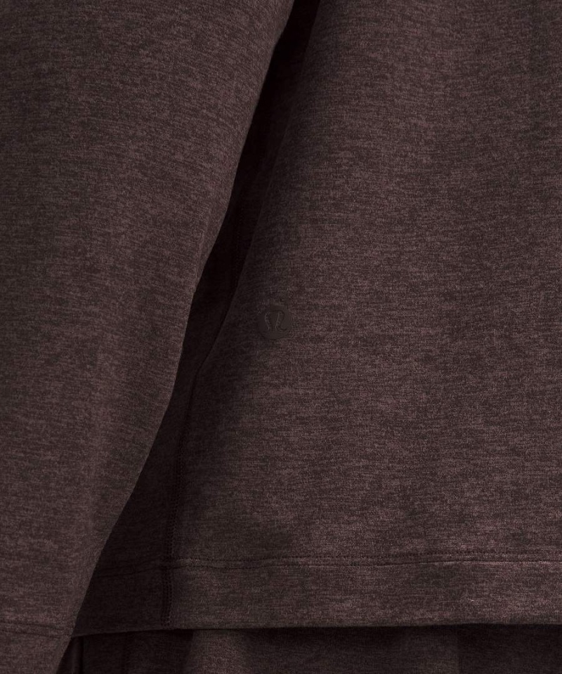 Camisa Manga Larga Lululemon Soft Jersey Hombre Chocolate Chile | 894EZVMRQ
