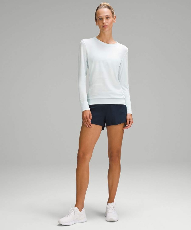 Camisa Manga Larga Lululemon Swiftly Relaxed Mujer Azules Azules Chile | 382HFSJUW