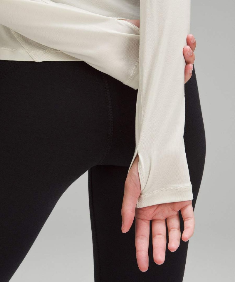 Camisa Manga Larga Lululemon Turtleneck Base Layer Mujer Beige Chile | 428PWVESM