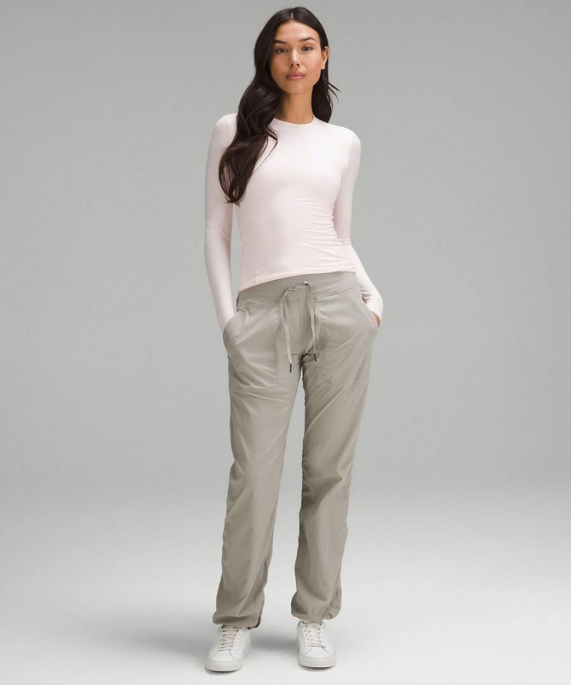 Camisa Manga Larga Lululemon Wundermost Ultra-Soft Nulu Crewneck Mujer Rojas Claro Chile | 134ELVBDZ