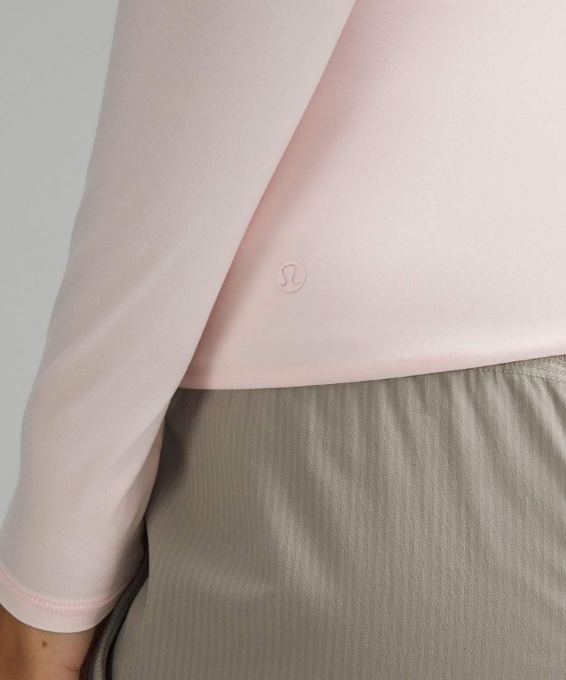 Camisa Manga Larga Lululemon Wundermost Ultra-Soft Nulu Crewneck Mujer Rojas Claro Chile | 134ELVBDZ