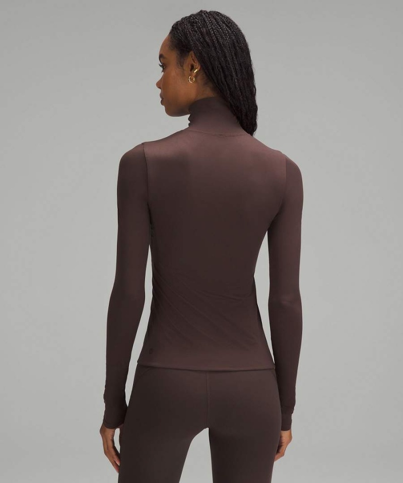 Camisa Manga Larga Lululemon Wundermost Ultra-Soft Nulu Long-Sleeve Turtleneck Mujer Azul Marino Chile | 139TPRXZY