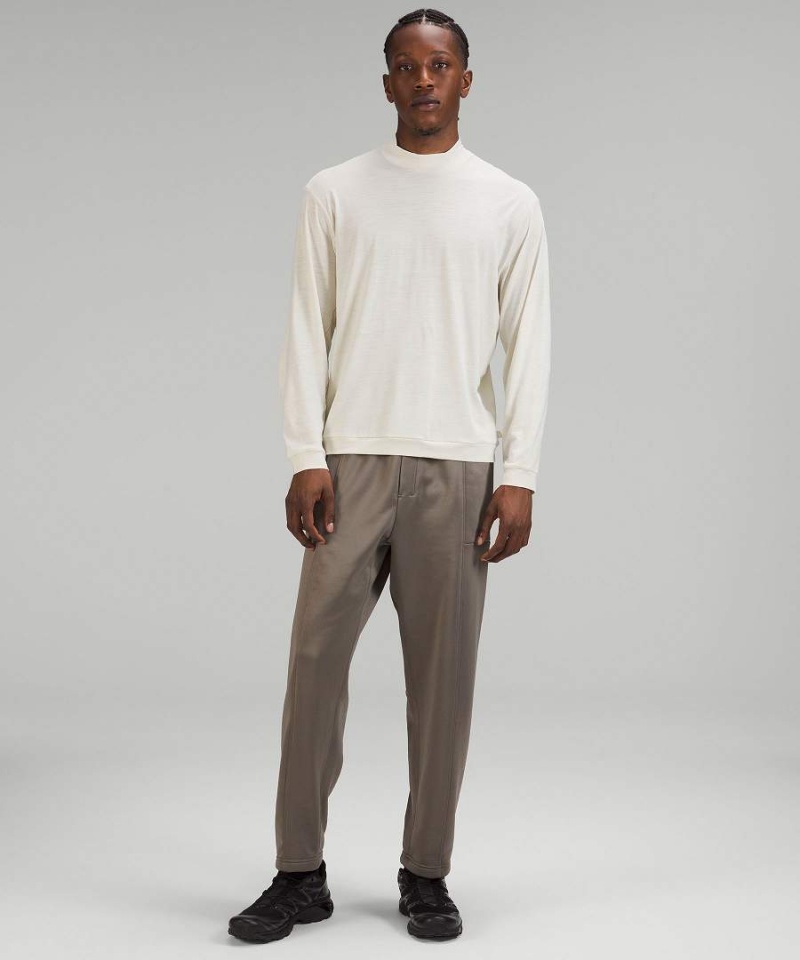Camisa Manga Larga Lululemon lab Merino Lana-Blend Hombre Beige Blancas Chile | 591XHEZOY