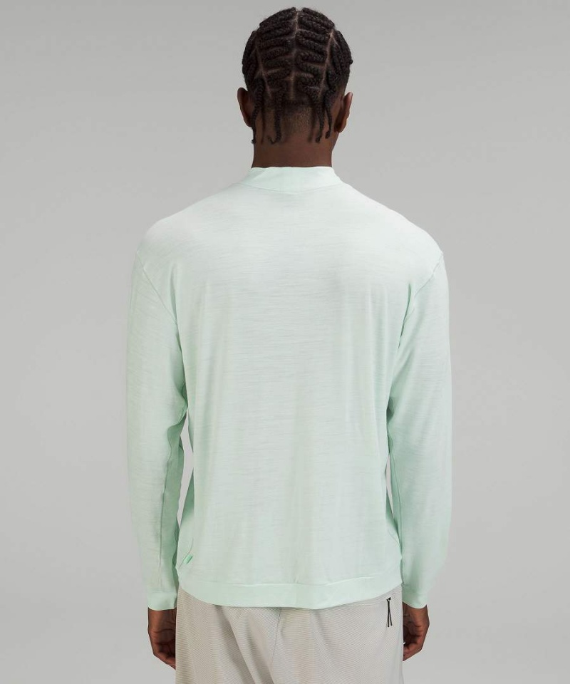 Camisa Manga Larga Lululemon lab Merino Lana-Blend Hombre Verde Chile | 920QDCXPO