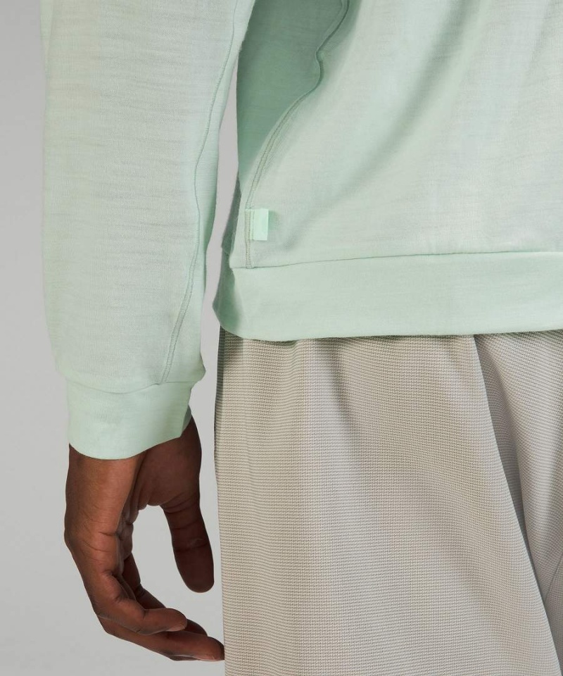 Camisa Manga Larga Lululemon lab Merino Lana-Blend Hombre Verde Chile | 920QDCXPO