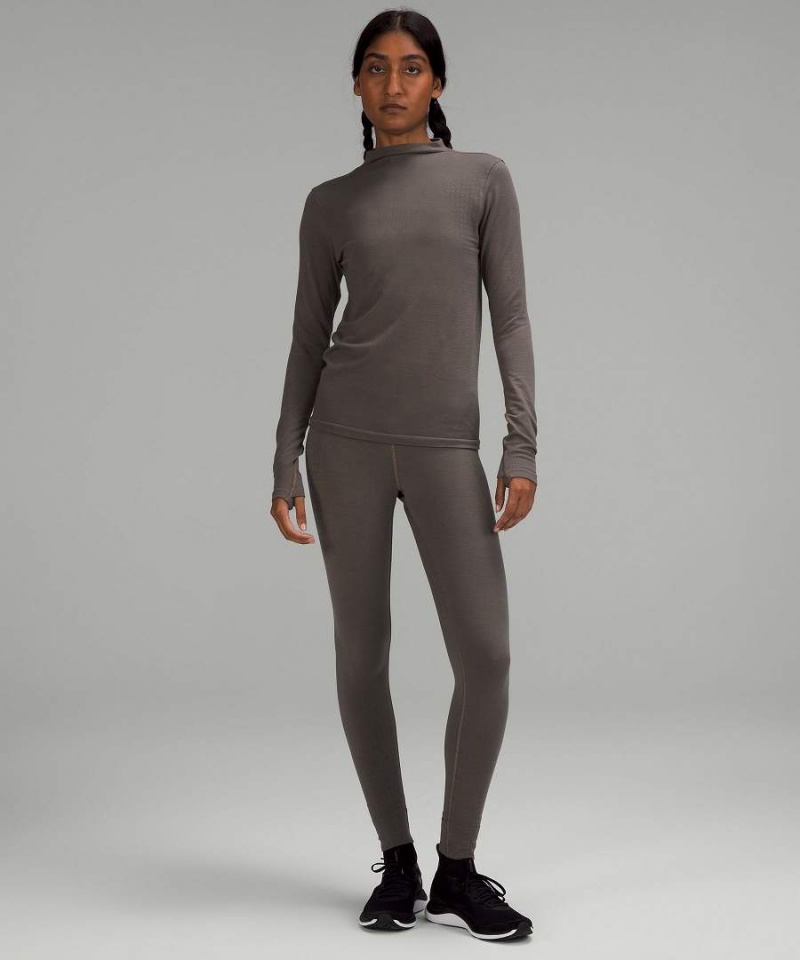 Camisa Manga Larga Lululemon lab Seamless Lana-Blend Mujer Gris Chile | 267IWLZSJ