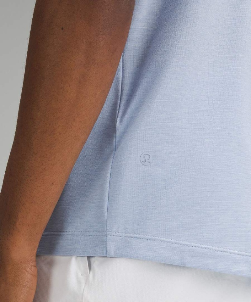 Camisa Polo Lululemon Evolution Corta-Sleeve Hombre Azules Beige Chile | 597PNMBZR