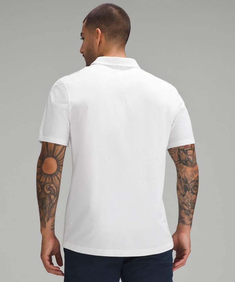 Camisa Polo Lululemon Evolution Oxford Corta-Sleeve Hombre Blancas Chile | 612TORMCB