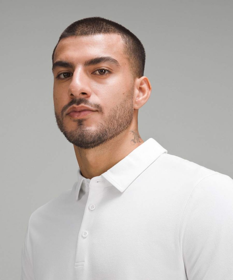 Camisa Polo Lululemon Evolution Oxford Corta-Sleeve Hombre Blancas Chile | 612TORMCB