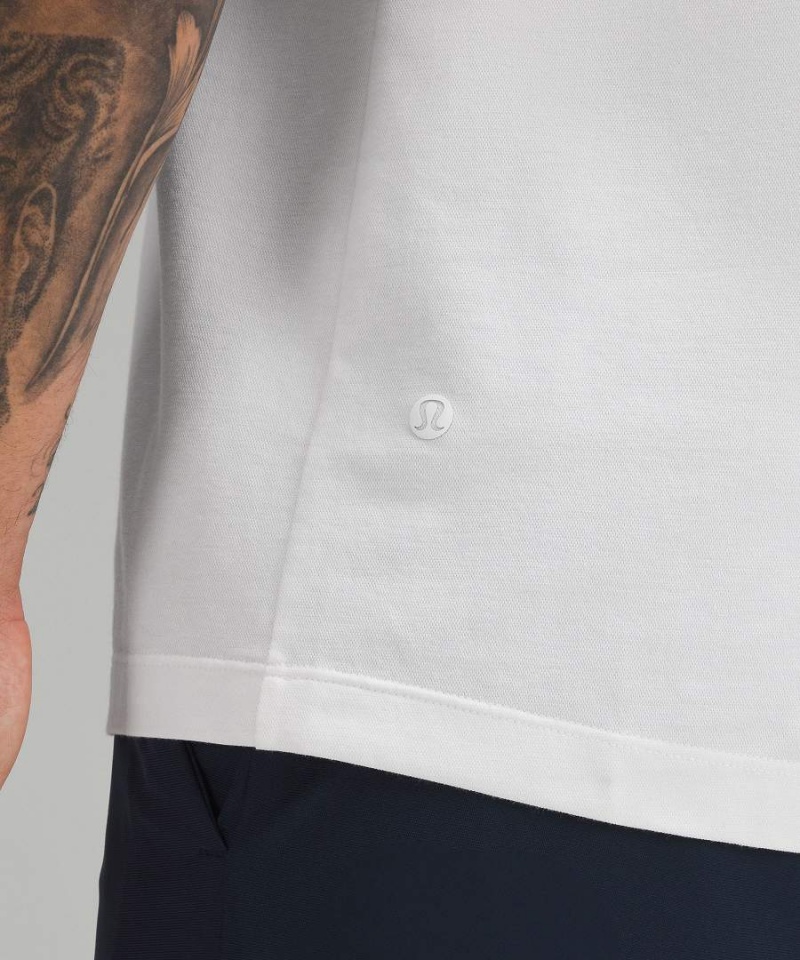 Camisa Polo Lululemon Evolution Oxford Corta-Sleeve Hombre Blancas Chile | 612TORMCB