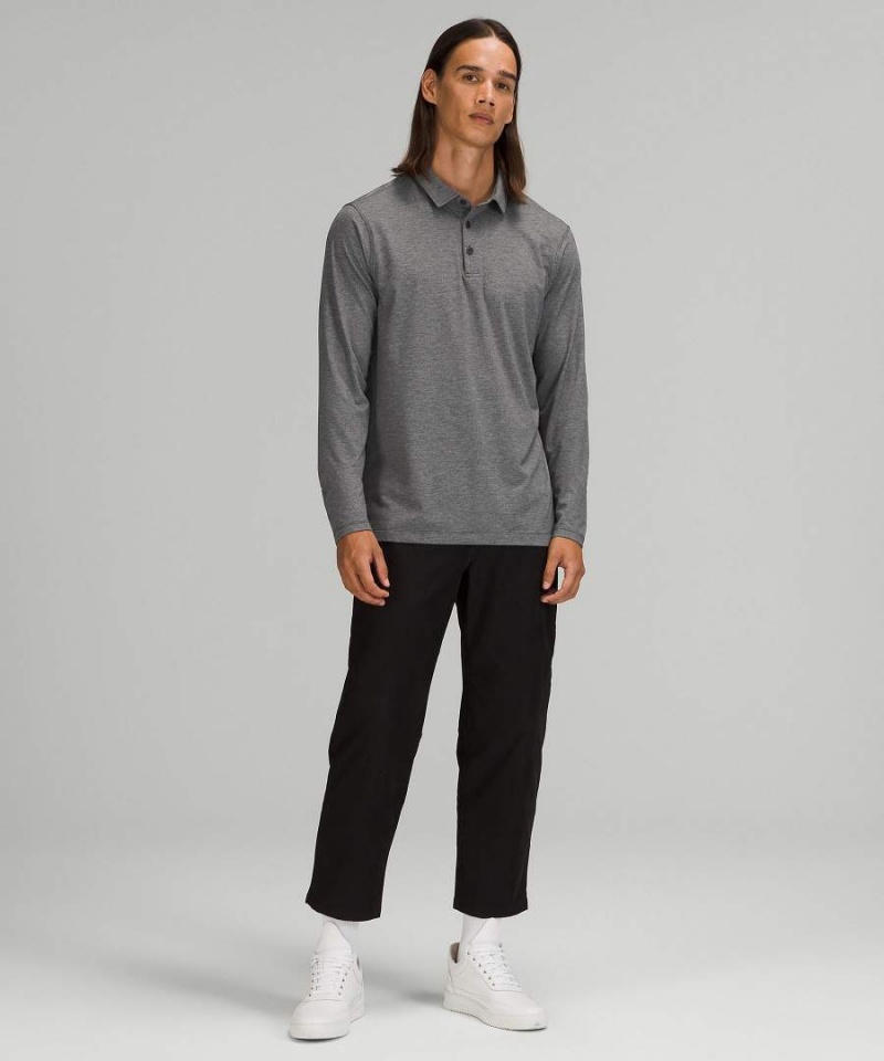 Camisa Polo Lululemon Evolution Pique Long-Sleeve Hombre Turquesa Chile | 954KHIQNC