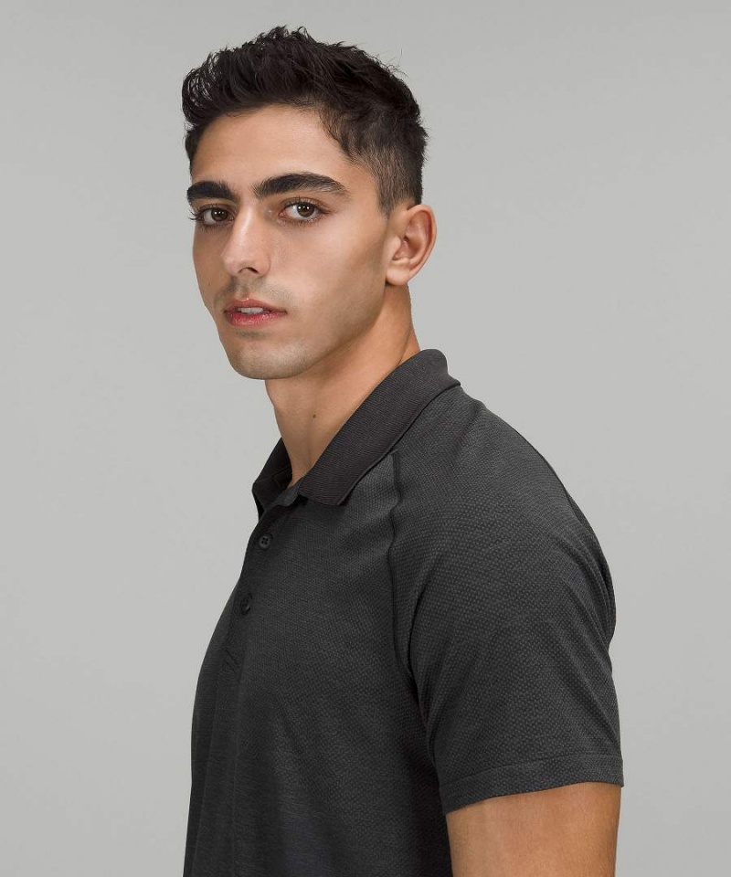 Camisa Polo Lululemon Metal Vent Tech 2.0 Hombre Negras Negras Chile | 091HAROKB