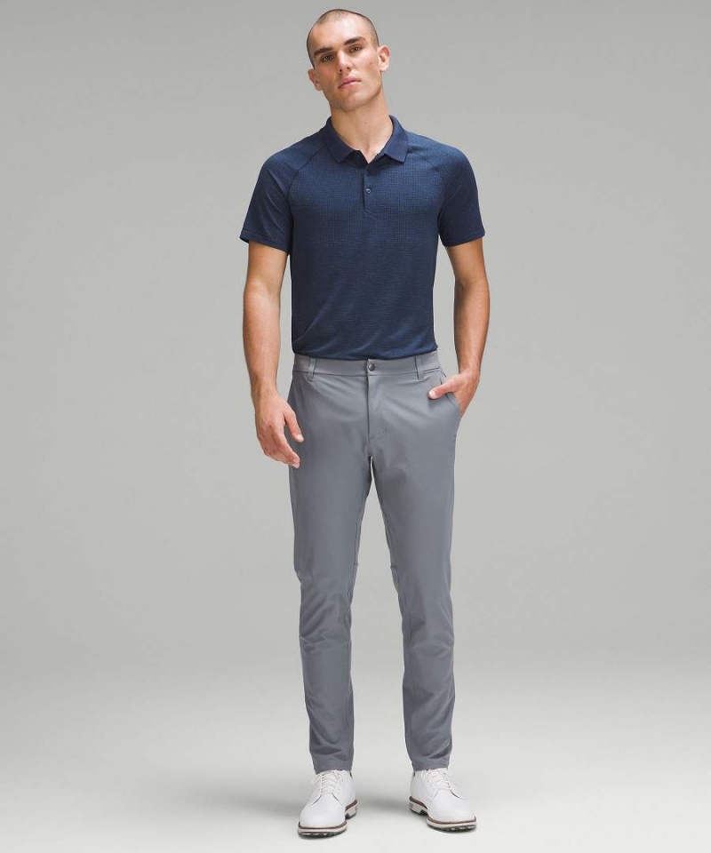 Camisa Polo Lululemon Metal Vent Tech Hombre Azules Azul Marino Chile | 649SCJFIV