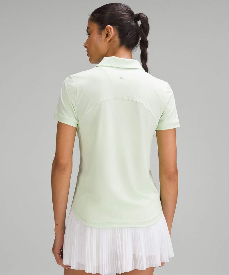 Camisa Polo Lululemon Quick-Dry Corta Sleeve Mujer Verde Chile | 034DXSGBZ