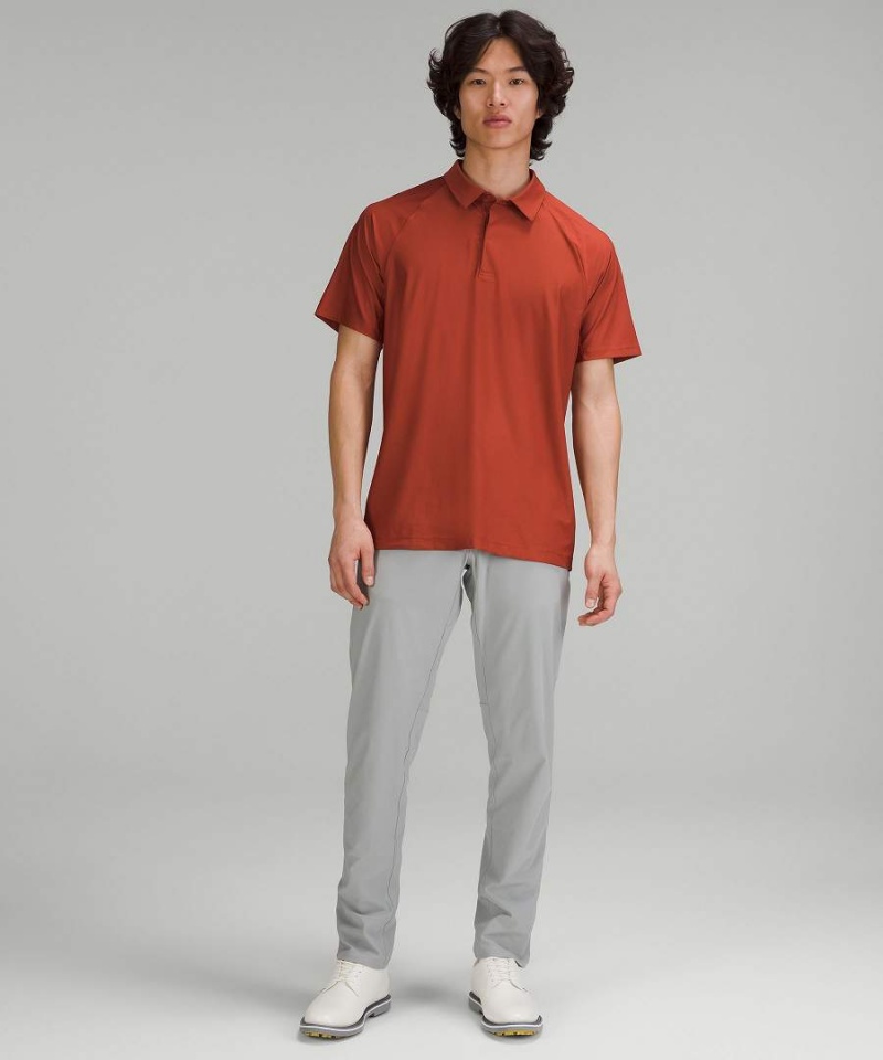 Camisa Polo Lululemon Stretch Golf Hombre Naranjas Chile | 201LZMBTY