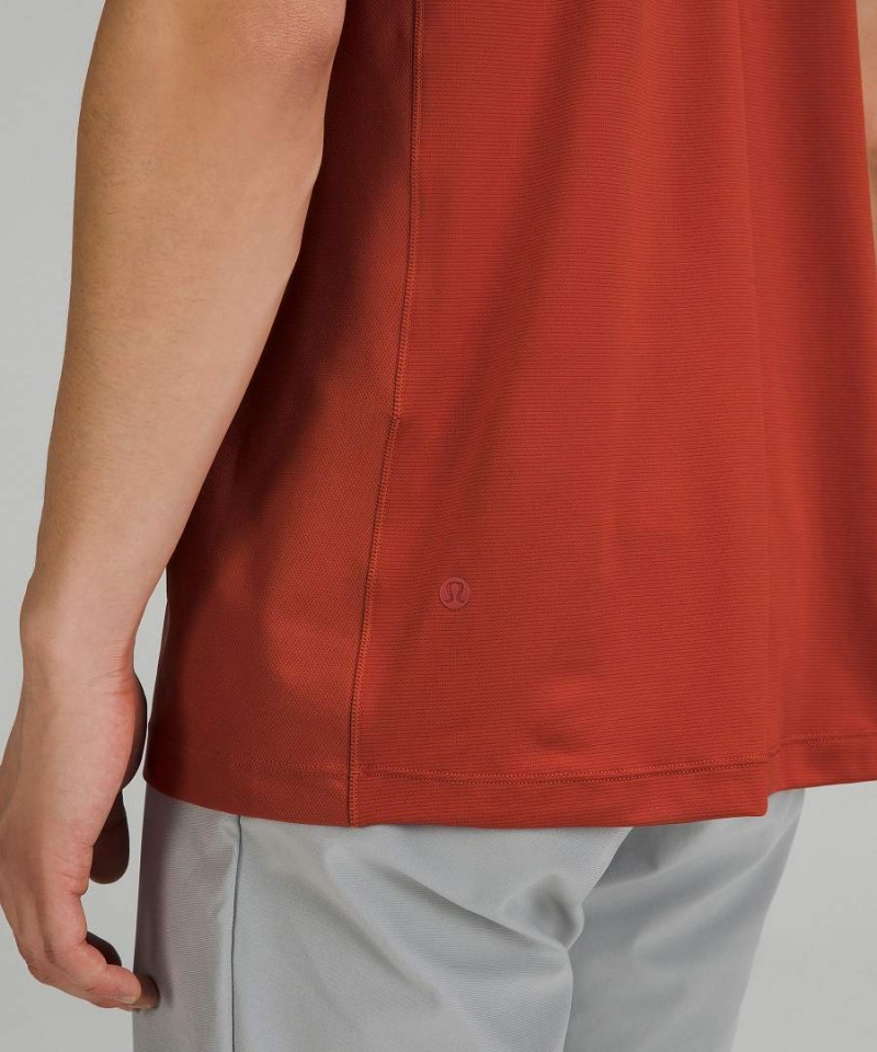 Camisa Polo Lululemon Stretch Golf Hombre Naranjas Chile | 201LZMBTY