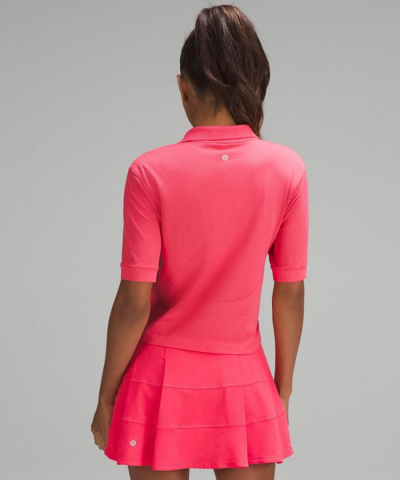 Camisa Polo Lululemon Swiftly Tech Relaxed-Fit Mujer Rojas Chile | 407JKXTPI
