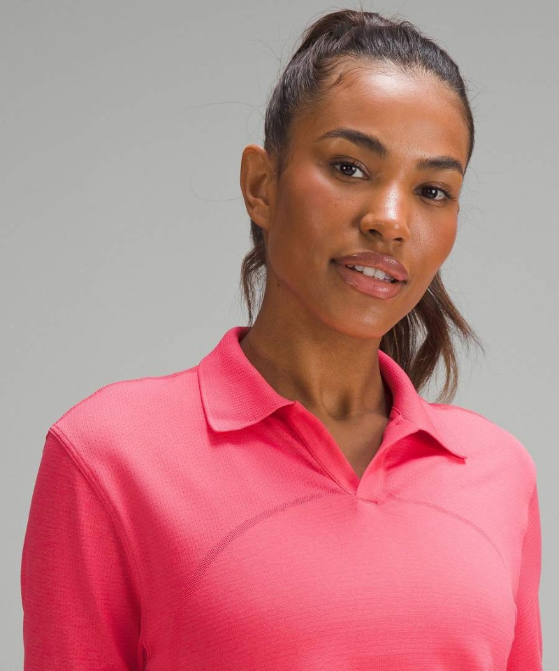 Camisa Polo Lululemon Swiftly Tech Relaxed-Fit Mujer Rojas Chile | 407JKXTPI