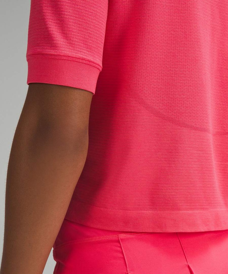 Camisa Polo Lululemon Swiftly Tech Relaxed-Fit Mujer Rojas Chile | 407JKXTPI