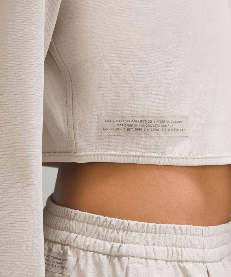 Camisa Polo Lululemon lab Cupro Cropped Long-Sleeve Mujer Gris Chile | 420YREUGQ