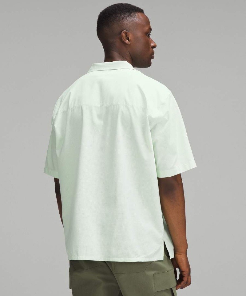 Camisas Lululemon Airing Easy Camp Collar Hombre Verde Chile | 649VBEGWY