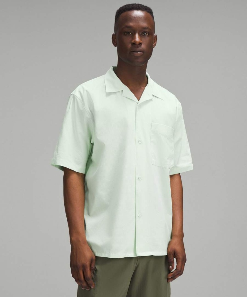 Camisas Lululemon Airing Easy Camp Collar Hombre Verde Chile | 649VBEGWY