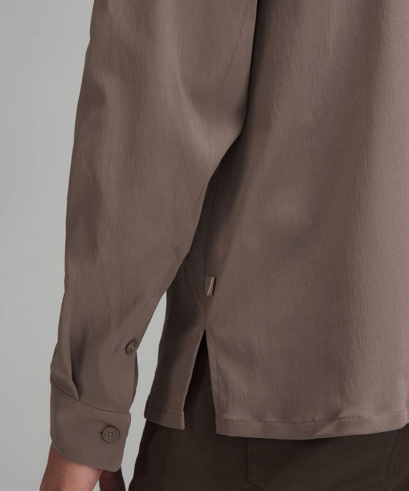 Camisas Lululemon Relaxed-Fit Long-Sleeve Button-Up Hombre Gris Chile | 190AZITJR