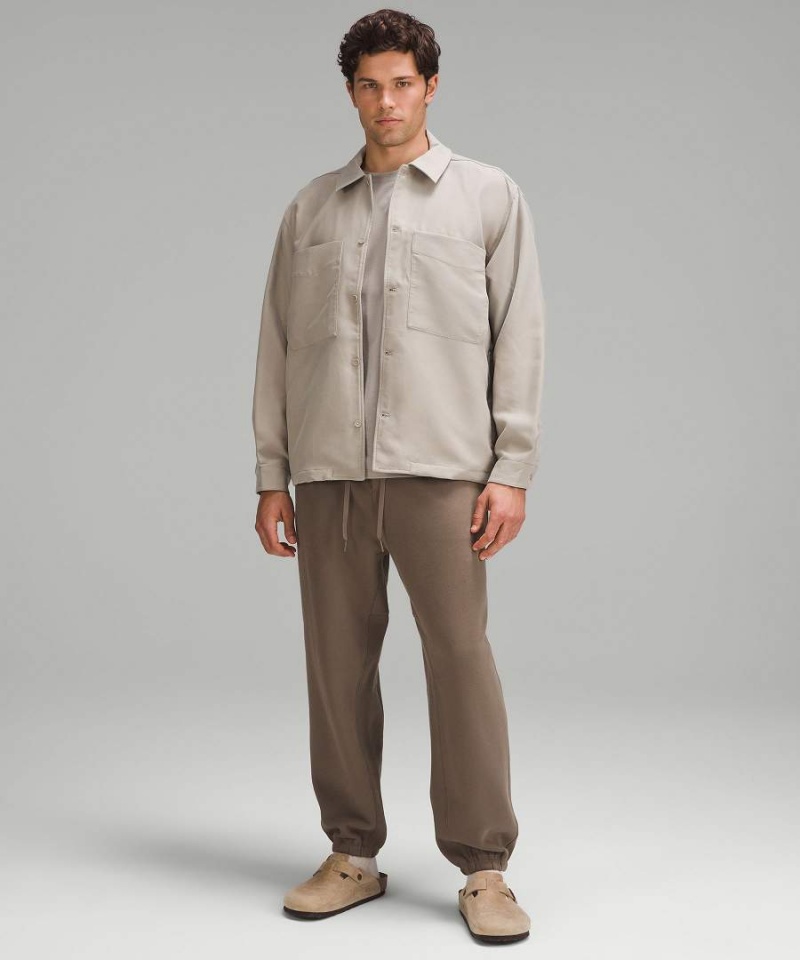 Camisas Lululemon Sueded Camp Collar Overshirt Hombre Gris Chile | 871QBKJXL