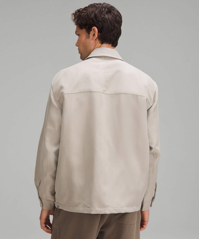 Camisas Lululemon Sueded Camp Collar Overshirt Hombre Gris Chile | 871QBKJXL