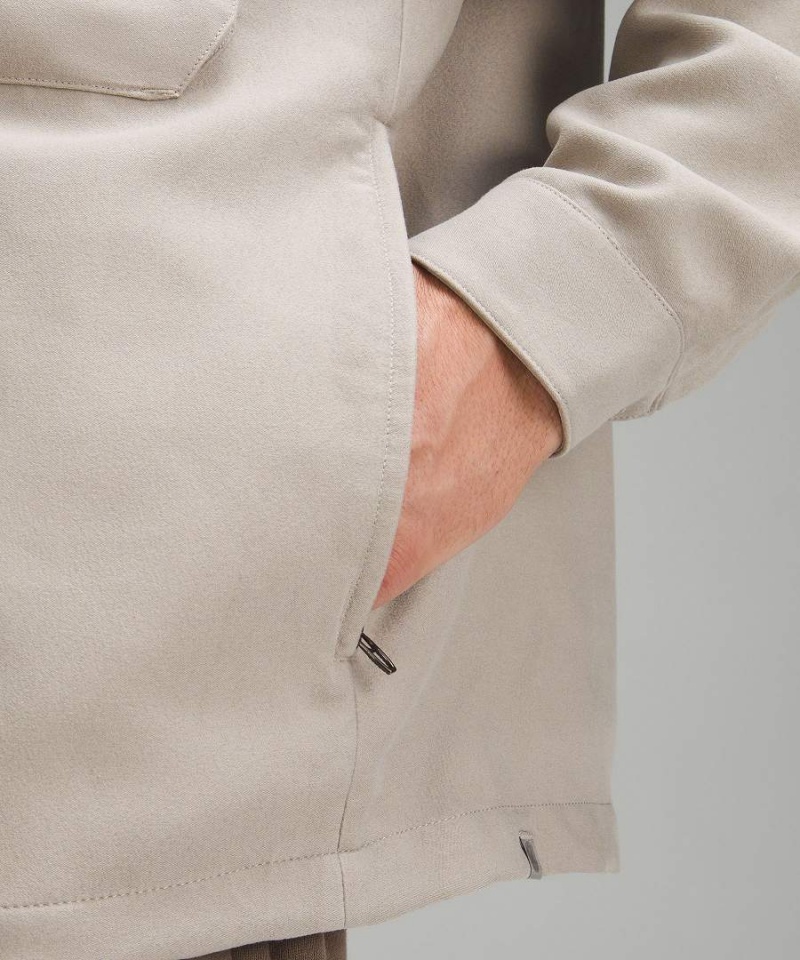 Camisas Lululemon Sueded Camp Collar Overshirt Hombre Gris Chile | 871QBKJXL