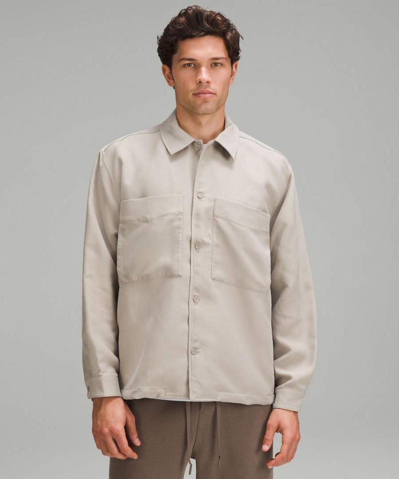 Camisas Lululemon Sueded Camp Collar Overshirt Hombre Gris Chile | 871QBKJXL