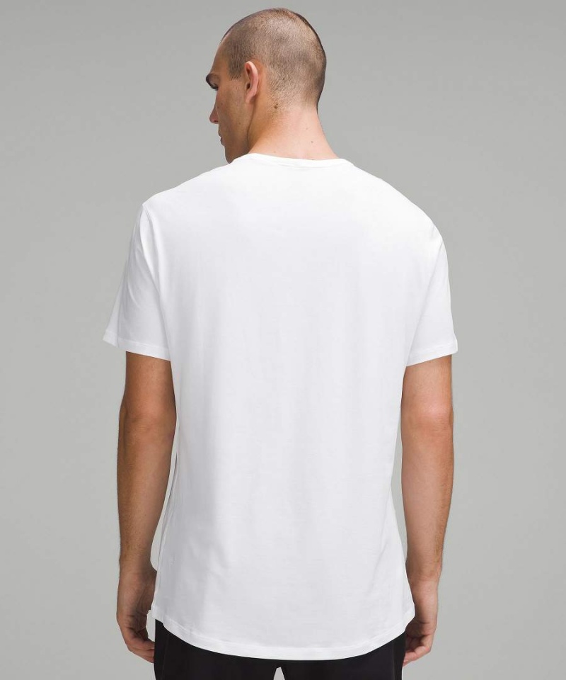 Camiseta Lululemon 5 Year Basic 2 Pack Hombre Blancas Blancas Chile | 907VNIJEQ