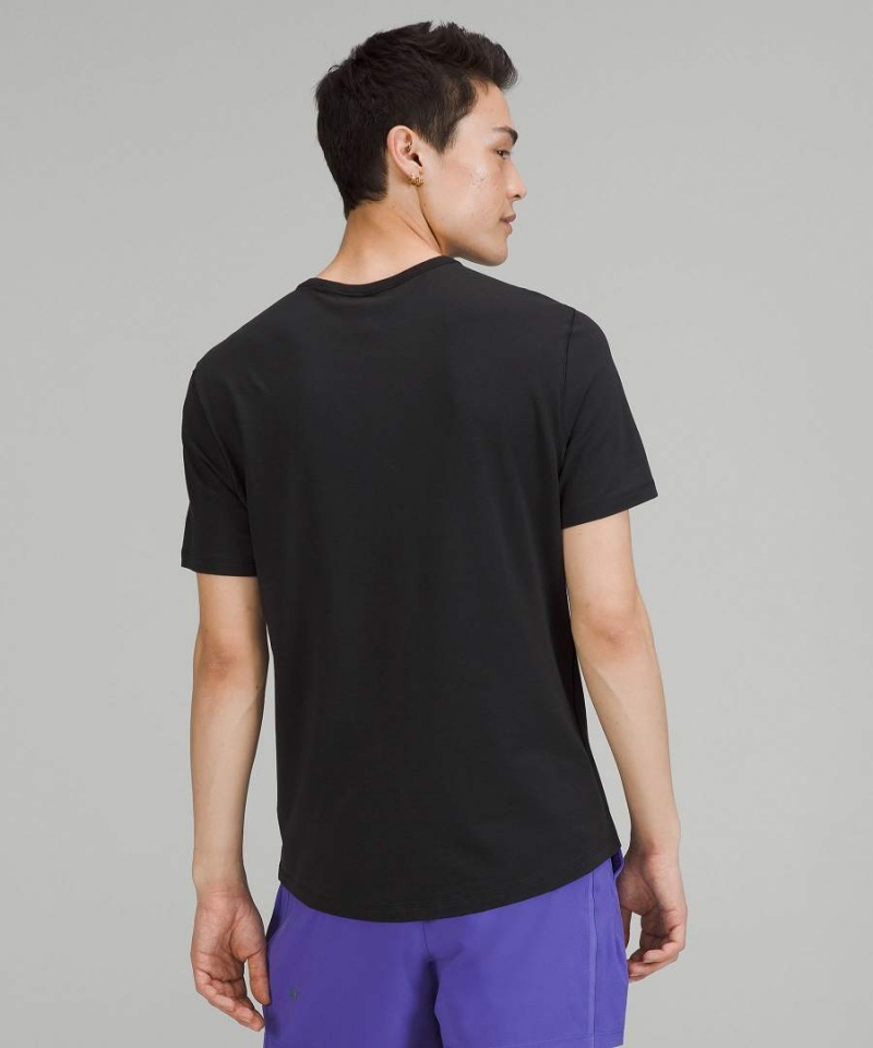 Camiseta Lululemon 5 Year Basic T-Shirt Pride Hombre Negras Chile | 637QZEKBO
