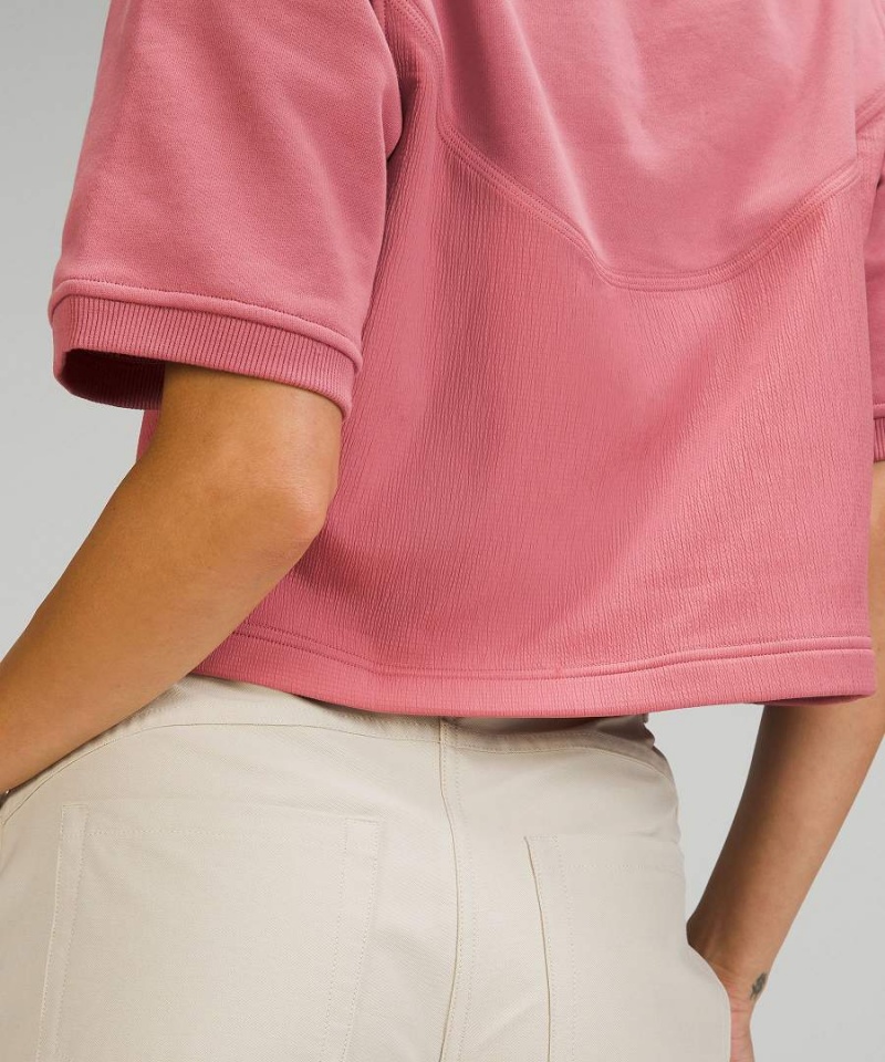 Camiseta Lululemon Algodon French Terry + Swift Mujer Rosas Chile | 238VIGWJX
