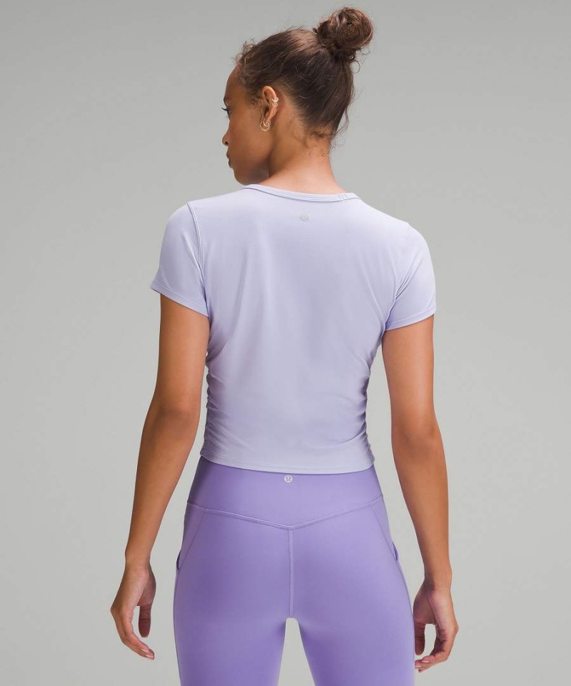 Camiseta Lululemon All It Takes Nulu Corta-Sleeve Mujer Moradas Chile | 976OCZWAE